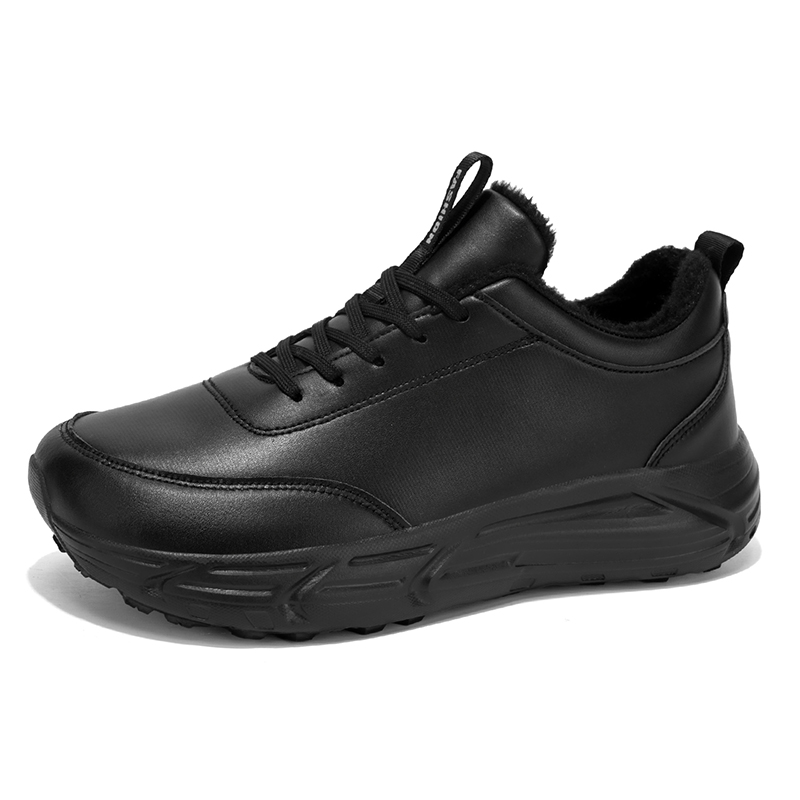 （fleece-lined）2025 Winter Men's Shoes Fashion Winter Leisure Sports Velvet Cotton Shoes Thick soled Comfortable Sports Shoes